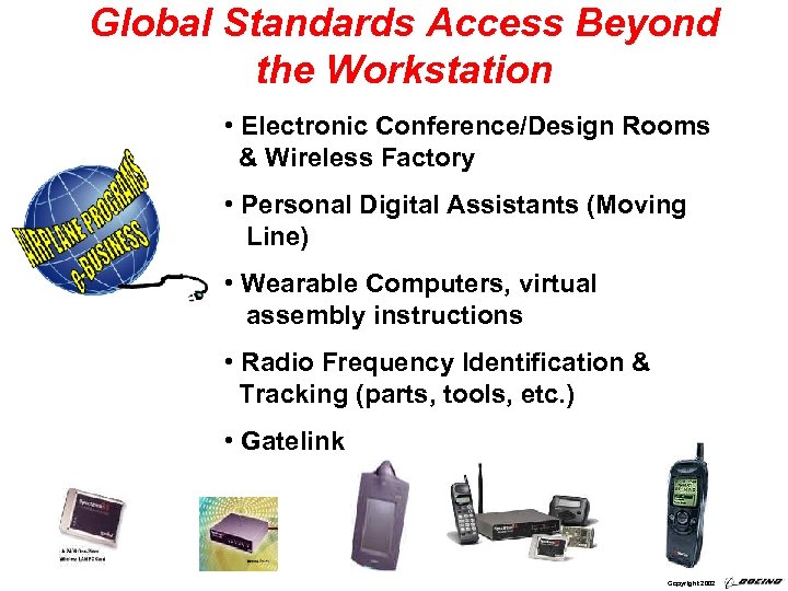 Global Standards Access Beyond the Workstation • Electronic Conference/Design Rooms & Wireless Factory •