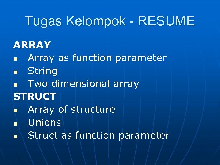 C array parameter