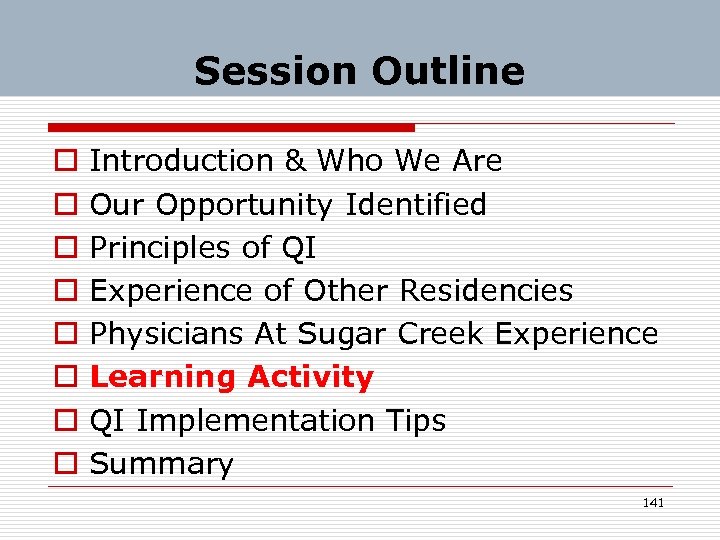 Session Outline o o o o Introduction & Who We Are Our Opportunity Identified