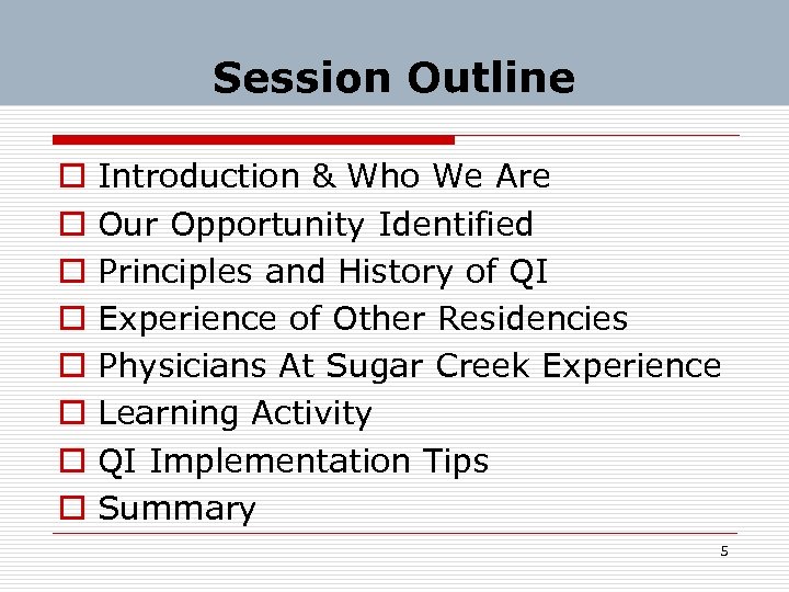 Session Outline o o o o Introduction & Who We Are Our Opportunity Identified