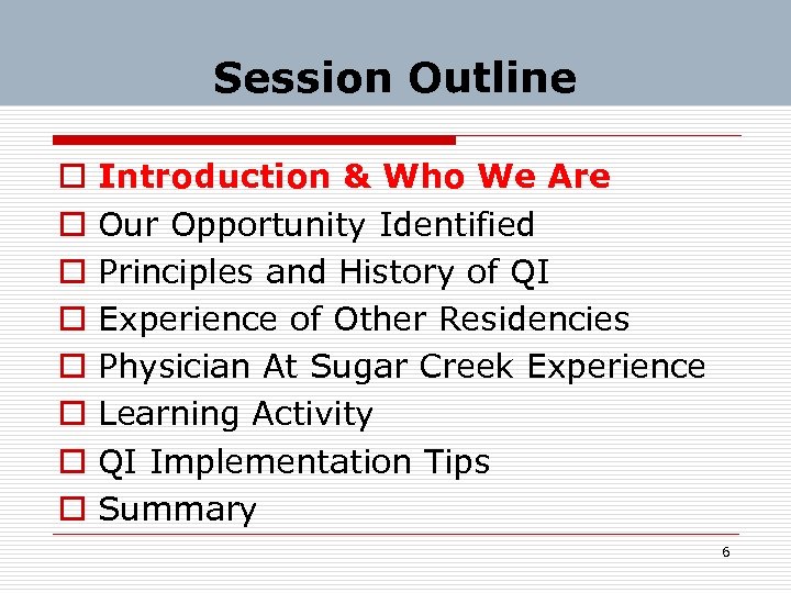 Session Outline o o o o Introduction & Who We Are Our Opportunity Identified