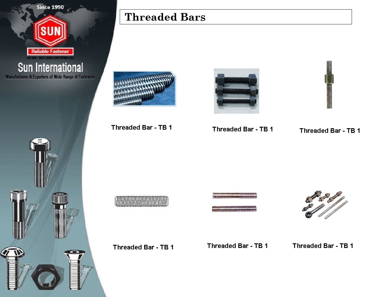 Threaded Bars Threaded Bar - TB 1 Threaded Bar - TB 1 