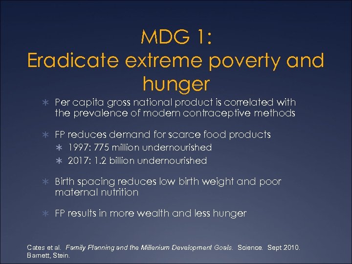 MDG 1: Eradicate extreme poverty and hunger Ü Per capita gross national product is
