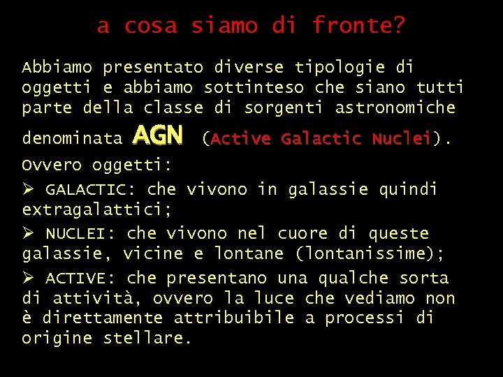 a cosa siamo di fronte? Abbiamo presentato diverse tipologie di oggetti e abbiamo sottinteso