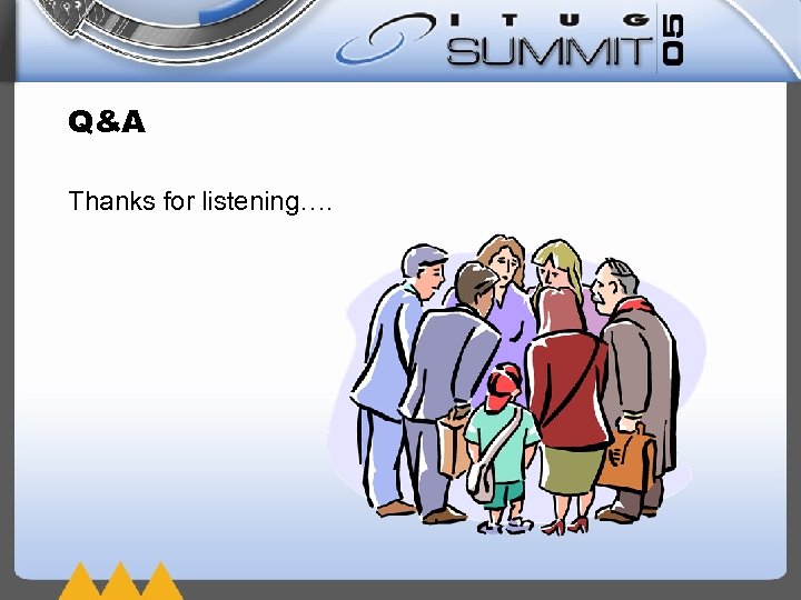 Q&A Thanks for listening…. 