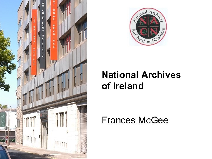 National Archives of Ireland Frances Mc. Gee 