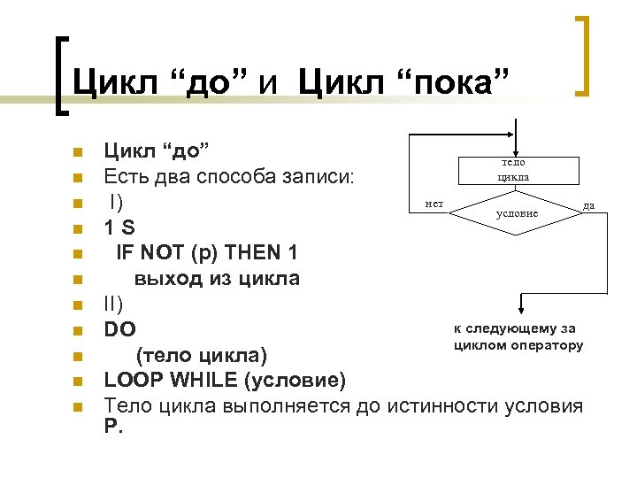 Цикл пока. Цикл до и цикл пока. Конструкция цикл пока выполняется. Цикл пока 1с.