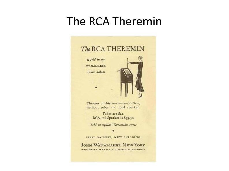 The RCA Theremin 