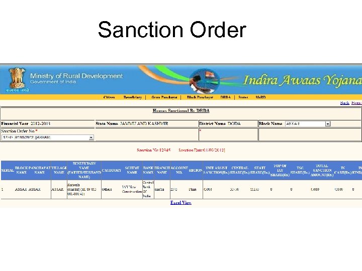 Sanction Order 