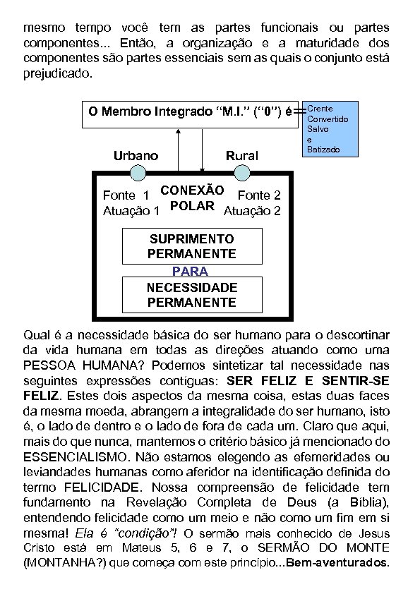 mesmo tempo você tem as partes funcionais ou partes componentes. . . Então, a