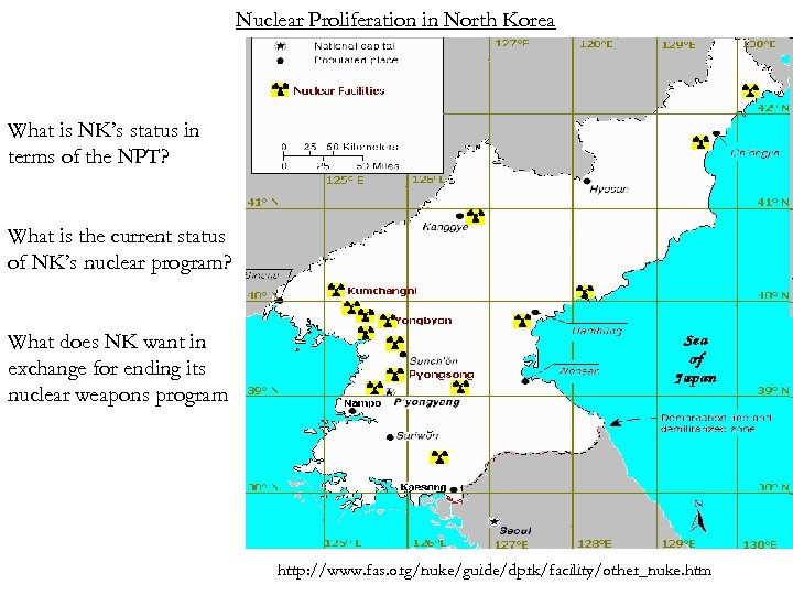 Nuclear Proliferation in North Korea What is NK’s status in terms of the NPT?