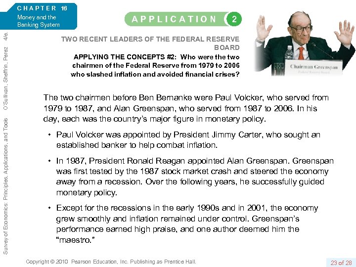 Survey of Economics: Principles, Applications, and Tools O’Sullivan, Sheffrin, Perez 4/e. C H A