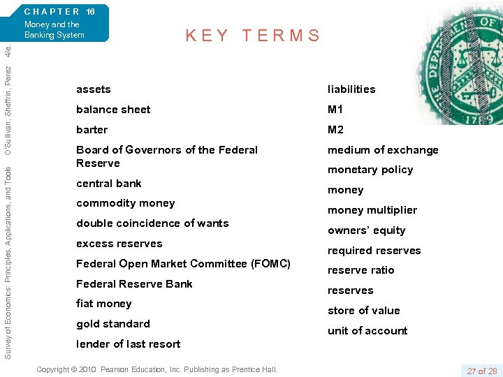 Survey of Economics: Principles, Applications, and Tools O’Sullivan, Sheffrin, Perez 4/e. C H A