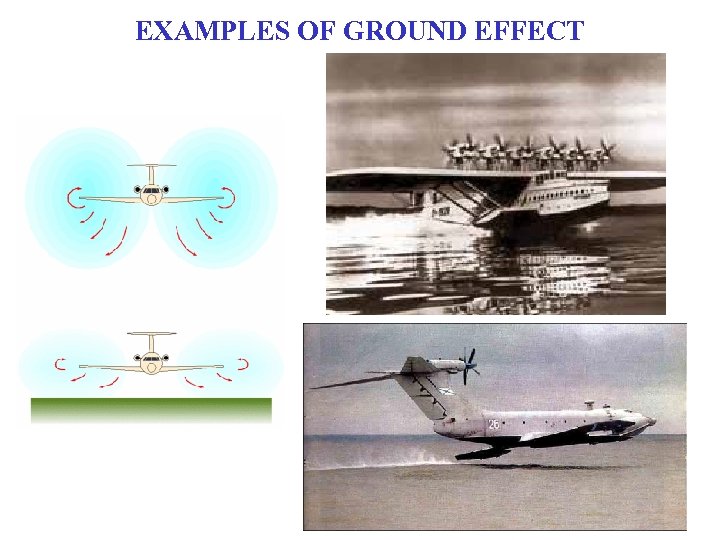 EXAMPLES OF GROUND EFFECT 