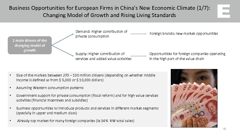 Business Opportunities for European Firms in China’s New Economic Climate (1/7): Changing Model of