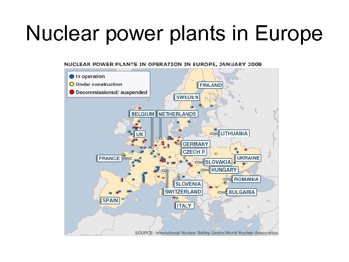 Nuclear power plants in Europe 