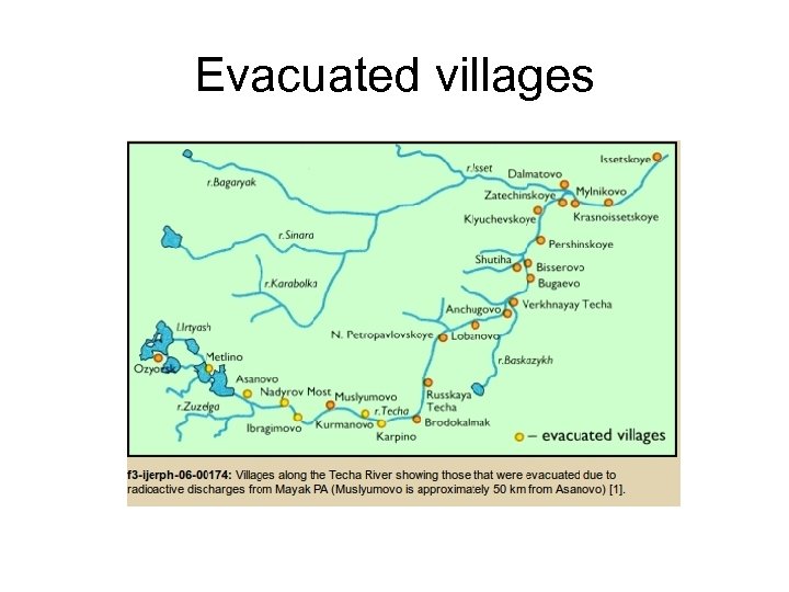 Evacuated villages 