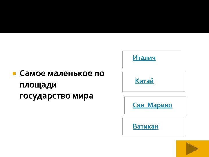 Италия Самое маленькое по площади государство мира Китай Сан_Марино Ватикан 