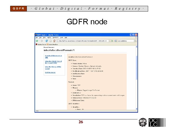 GDFR node 26 
