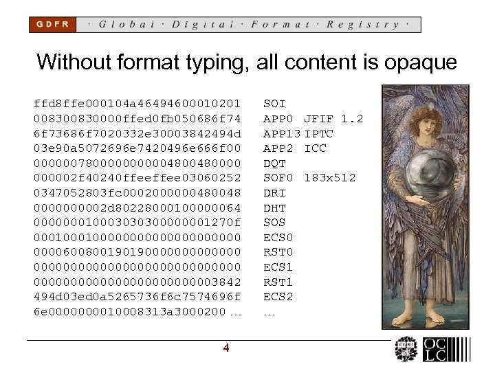 Without format typing, all content is opaque ffd 8 ffe 000104 a 46494600010201 00830000