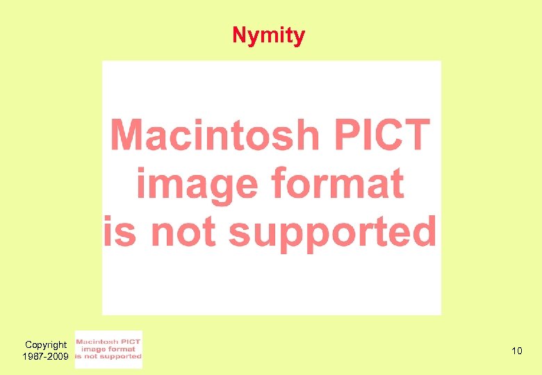 Nymity Copyright 1987 -2009 10 
