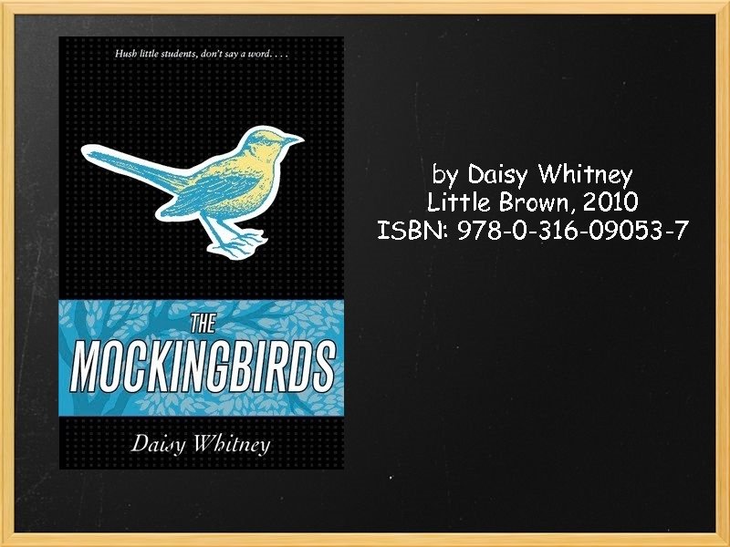 by Daisy Whitney Little Brown, 2010 ISBN: 978 -0 -316 -09053 -7 