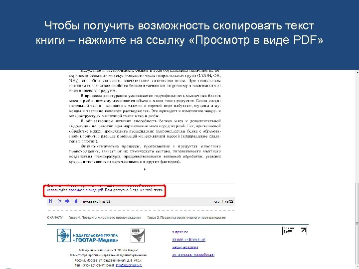 Чтобы получить возможность скопировать текст книги – нажмите на ссылку «Просмотр в виде PDF»