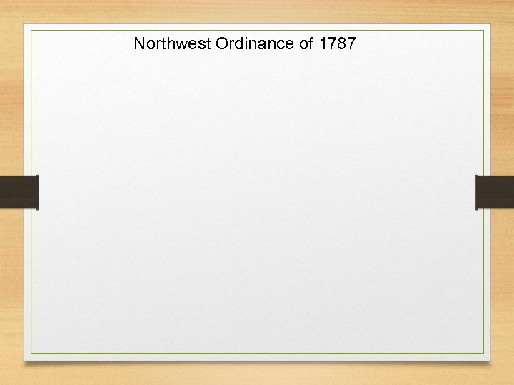 Northwest Ordinance of 1787 