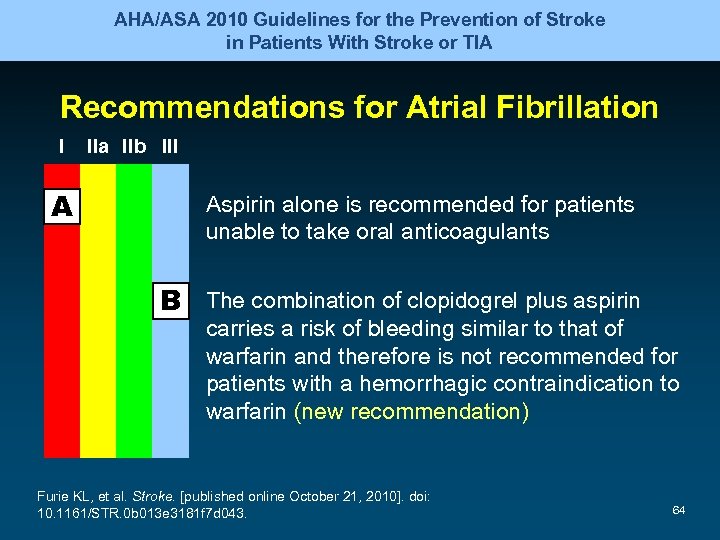 AHA/ASA 2010 Guidelines for the Prevention of Stroke in Patients With Stroke or TIA