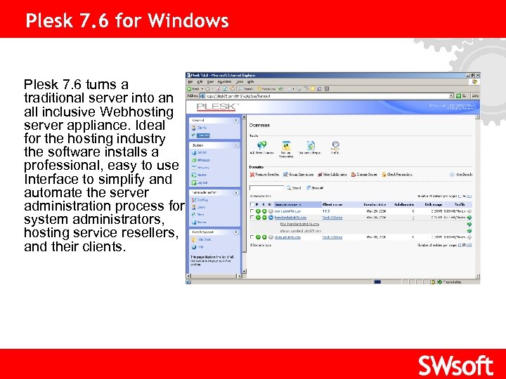 Plesk 7. 6 for Windows Click to edit Master title style Plesk 7. 6