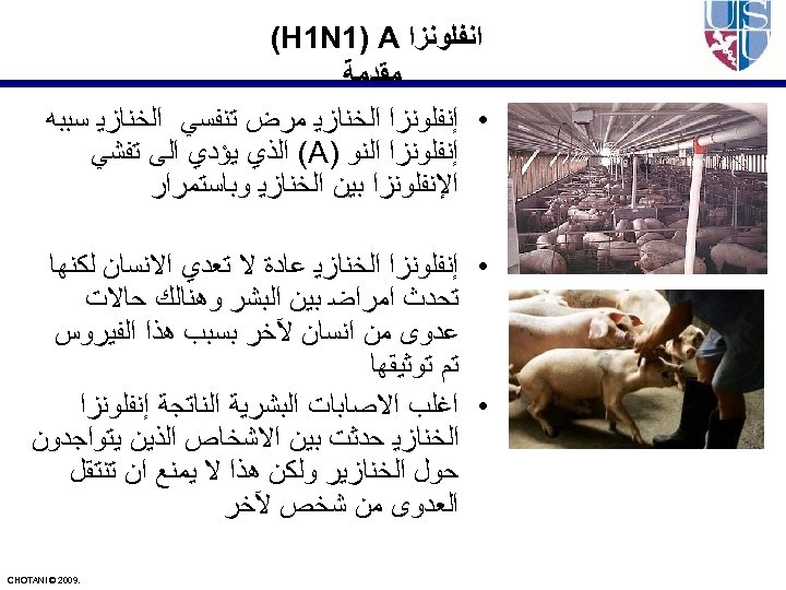  ﺍﻧﻔﻠﻮﻧﺰﺍ (H 1 N 1) A ﻣﻘﺪﻣﺔ • ﺇﻧﻔﻠﻮﻧﺰﺍ ﺍﻟﺨﻨﺎﺯﻳ ﻣﺮﺽ ﺗﻨﻔﺴﻲ ﺍﻟﺨﻨﺎﺯﻳ