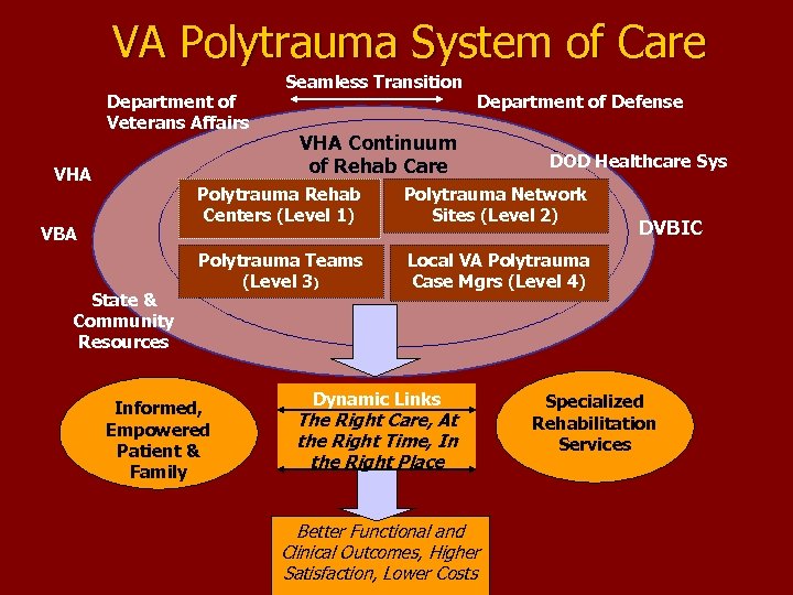 VA Polytrauma System of Care Department of Veterans Affairs VHA Seamless Transition Department of