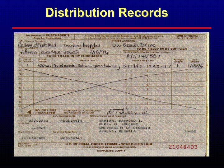 Distribution Records 