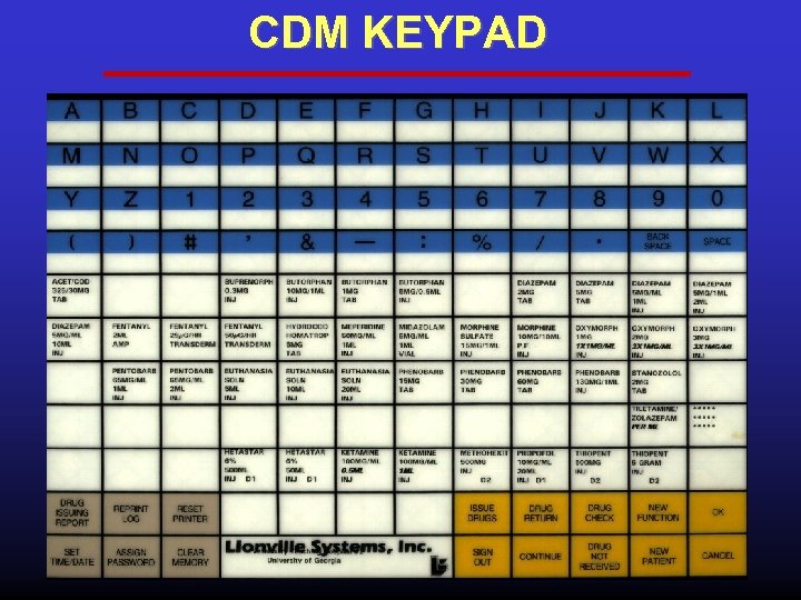 CDM KEYPAD 