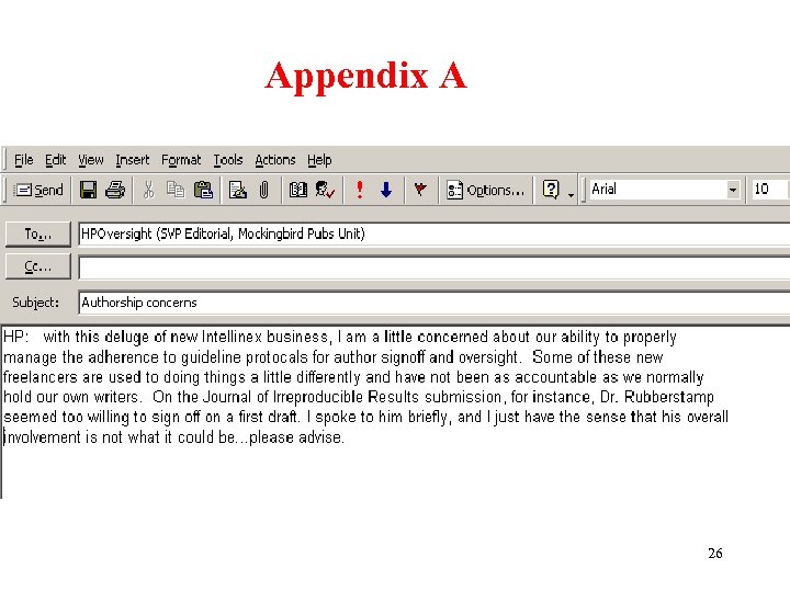Appendix A 26 