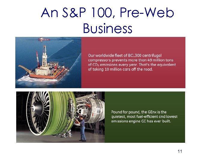 An S&P 100, Pre-Web Business 11 