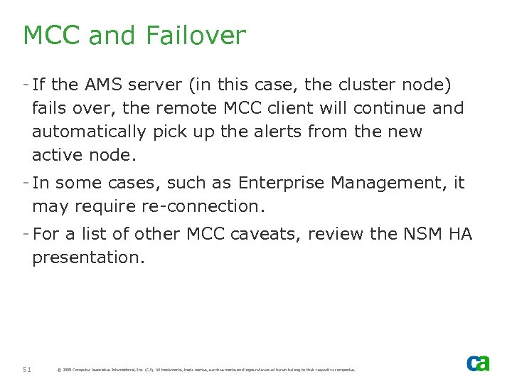 MCC and Failover - If the AMS server (in this case, the cluster node)