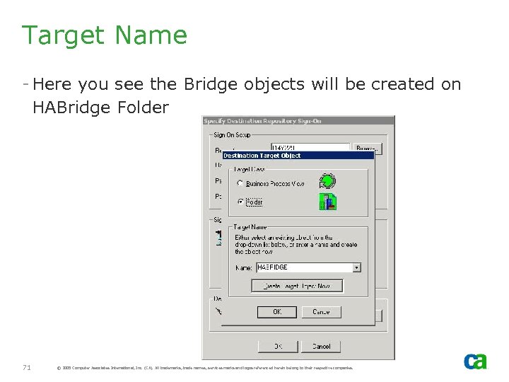 Target Name - Here you see the Bridge objects will be created on HABridge