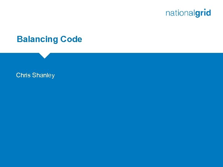 Balancing Code Chris Shanley 