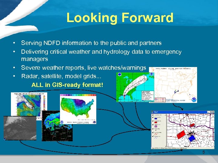 Looking Forward • Serving NDFD information to the public and partners • Delivering critical