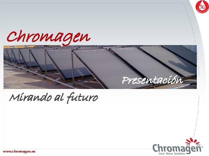 Chromagen Presentación Mirando al futuro www. chromagen. es www. chromagen. biz 
