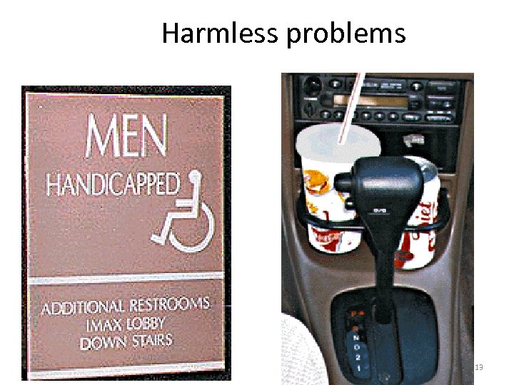 Harmless problems 13 