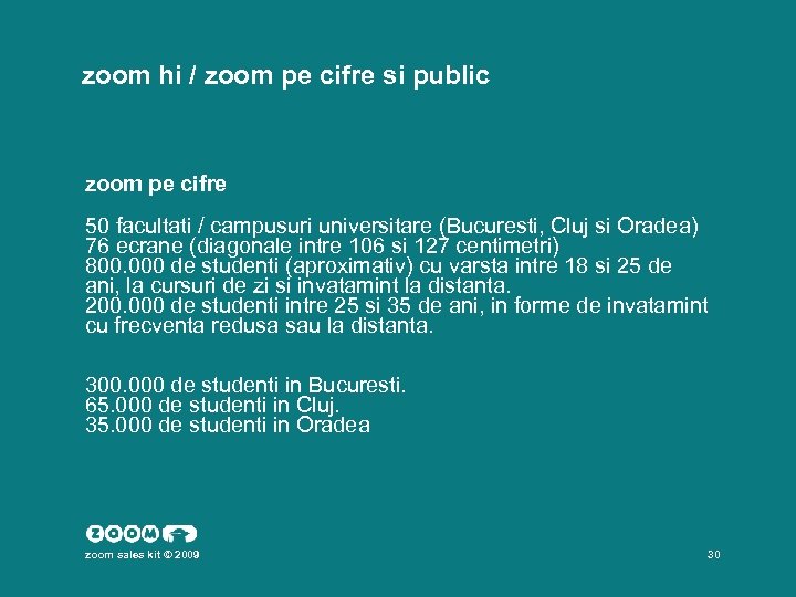  zoom hi / zoom pe cifre si public zoom pe cifre 50 facultati