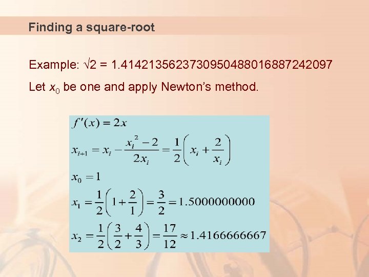 Numerical Secant Method