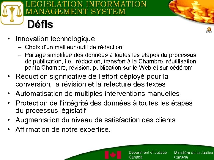 Défis • Innovation technologique – Choix d’un meilleur outil de rédaction – Partage simplifiée