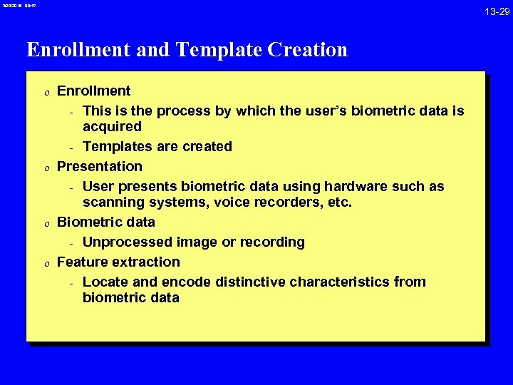 3/20/2018 00: 57 13 -29 Enrollment and Template Creation 0 Enrollment - This is