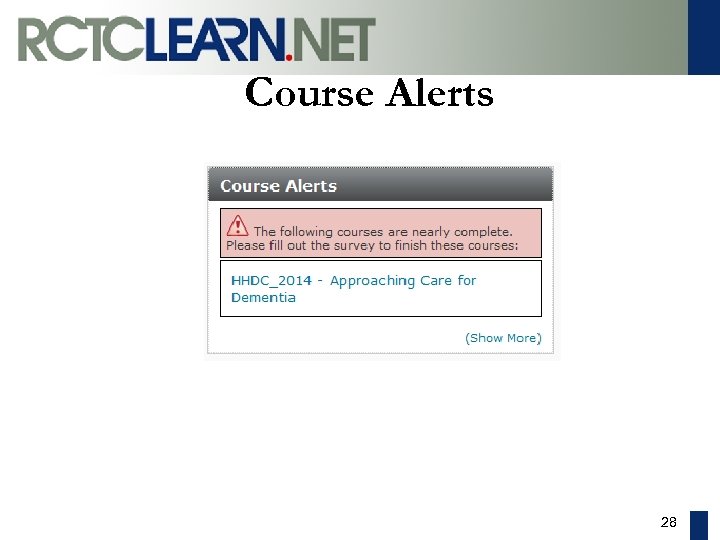 Course Alerts 28 