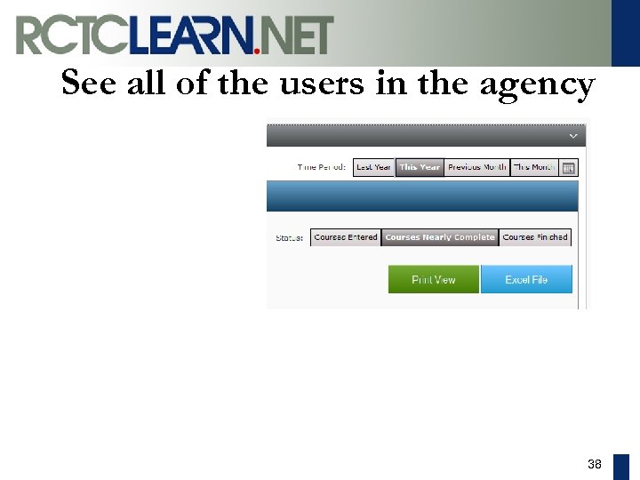 See all of the users in the agency 38 