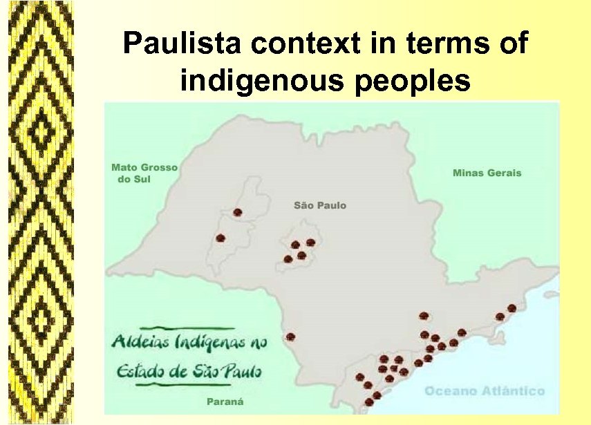 Paulista context in terms of indigenous peoples 