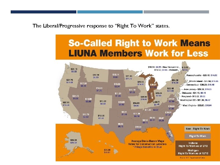 The Liberal/Progressive response to “Right To Work” states. 